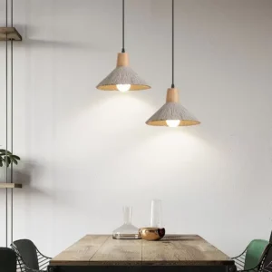 Wabi-Sabi Concrete Cone Pendant Light PC004 1