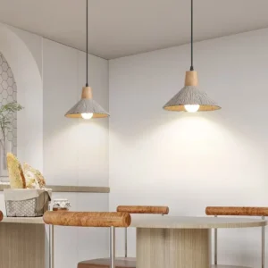 Wabi-Sabi Concrete Cone Pendant Light PC004 2
