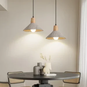 Wabi-Sabi Concrete Cone Pendant Light PC004 4
