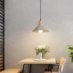 Wabi-Sabi Concrete Cone Pendant Light PC004 3