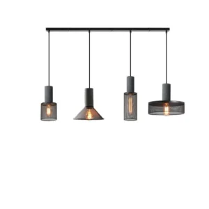 Industrial Concrete & Metal Pendant Light PC005 5