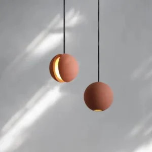 Modern Concrete Sphere Pendant Light PC007 4
