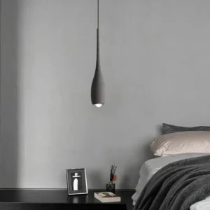 Scandinavian Concrete Teardrop Pendant Light PC009 5
