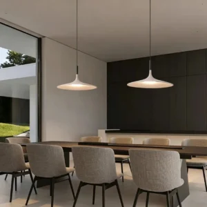Minimalist Concrete Disc Pendant Light PC010 1