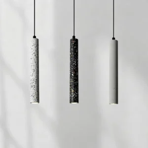 Modern Concrete Cylinder Pendant Light PC011 2