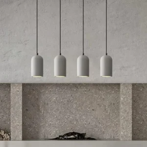 Modern Terrazzo/Concrete Cylinder Pendant Light PC013 6