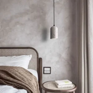 Modern Terrazzo/Concrete Cylinder Pendant Light PC013 1