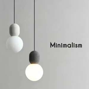 Modern Concrete & Opal Glass Globe Pendant Light PC014 3