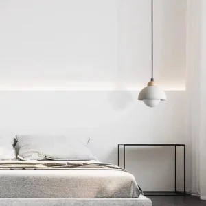 Minimalist Concrete & Wood Pendant Light PC015 1