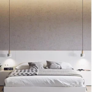 Minimalist Concrete & Wood Pendant Light PC015 3