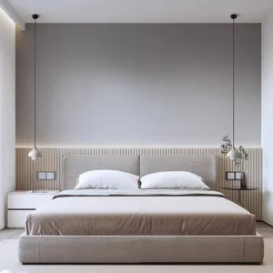Minimalist Concrete & Wood Pendant Light PC015 5