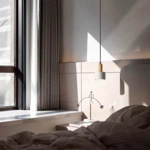 Minimalist Concrete & Wood Pendant Light PC015 6