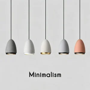 Scandinavian Concrete Bell Pendant Light PC016 4