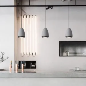 Scandinavian Concrete Bell Pendant Light PC016 3