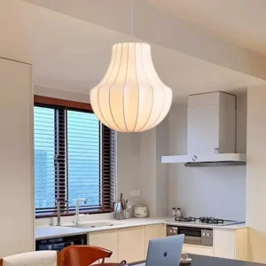 Modern Silk Lantern Pendant Light P5002 3