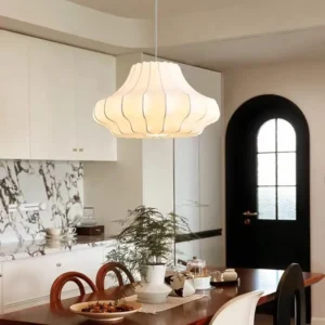 Modern Silk Lantern Pendant Light P5002 4