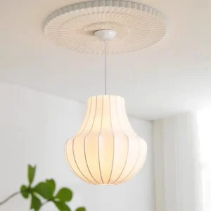 Modern Silk Lantern Pendant Light P5002 6