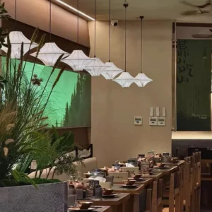Modern Silk Hourglass Pendant Light P5004 2
