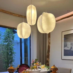 Organic Modern Silk Pendant Light P5007 5