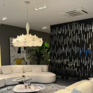 Modern Natural Silk Lotus Pendant Light P5009 3