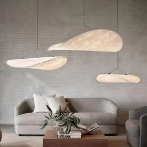 Minimalist Natural Silk Hanging Lamp P5012 2