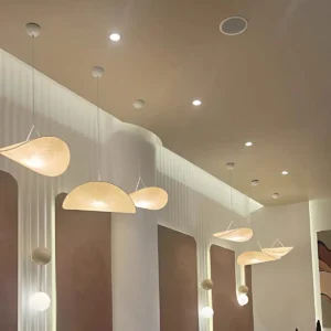 Minimalist Natural Silk Hanging Lamp P5012 3