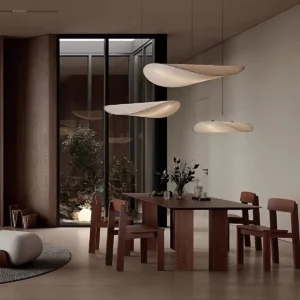 Minimalist Natural Silk Hanging Lamp P5012 5