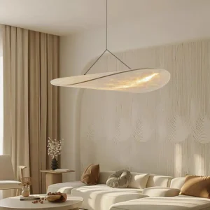 Minimalist Natural Silk Hanging Lamp P5012 6