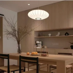 Handcrafted Natural Silk Pendant Light P5014 3