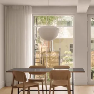 Modern Natural Silk Bell Pendant Light P5020 2