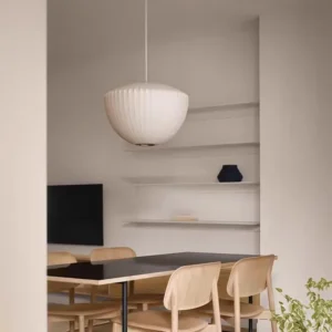 Modern Natural Silk Bell Pendant Light P5020 3