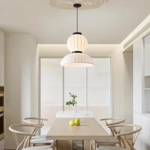 Modern Natural Silk Cluster Pendant Light P5021 1
