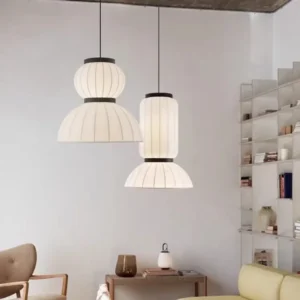 Modern Natural Silk Cluster Pendant Light P5021 2