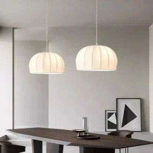 Modern Silk Dome Pendant Lamp P5025 1