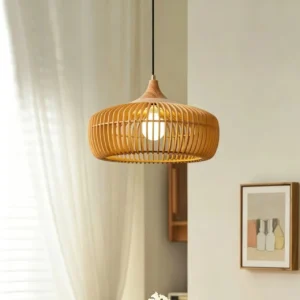 Organic Modern Wooden Pendant Light PD001 10