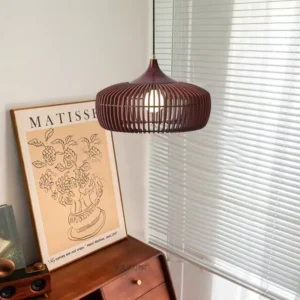 Organic Modern Wooden Pendant Light PD001 11
