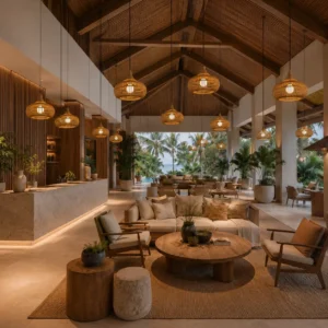 Organic Modern Wooden Pendant Light PD001 5