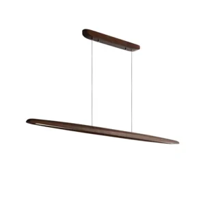 Nordic Solid Wood Linear Pendant Light PD003 7
