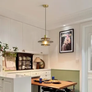 Modern Layered Smoked Glass Pendant Light PD004 9