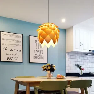 Scandinavian Pinecone Wooden Pendant Light PD006 4