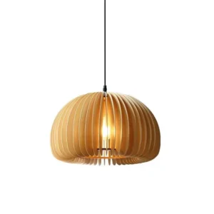 Scandinavian Wooden Slatted Pendant Light PD007 3