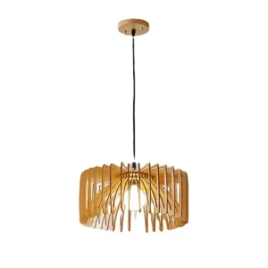 Geometric Wooden Pendant Light PD008 2