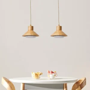 Minimalist Wooden Pendant Light PD010 2