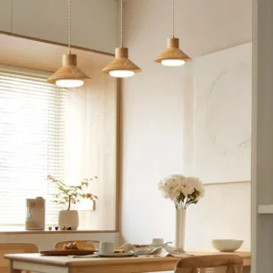 Minimalist Wooden Pendant Light PD010 3