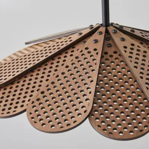 Modern Wooden Petal Pendant Light PD011 1