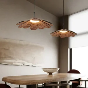 Modern Wooden Petal Pendant Light PD011 4