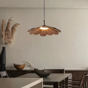 Modern Wooden Petal Pendant Light PD011 6