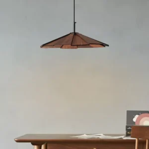 Modern Wooden Geometric Pendant Light PD015 4