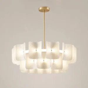Modern Ribbed Acrylic Chandelier BP2014A
