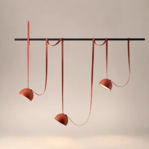 Modern Leather & Metal LED Chandelier BP2026